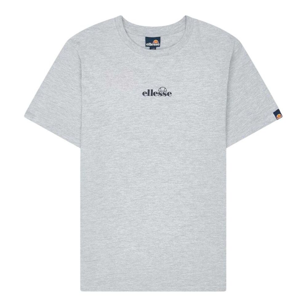 Ellesse Mens Ollio Logo Jersey Woven T-Shirt / Grey Marl